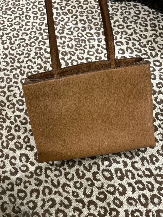 Tory Burch britten tote Leather Double-Handle Tote new - Picture 3 of 5